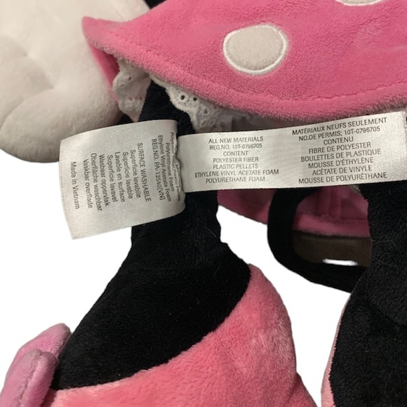 Disney Minnie Mouse Plush Pink Polka Dot Excellent Used Condition Authentic - Picture 6 of 6